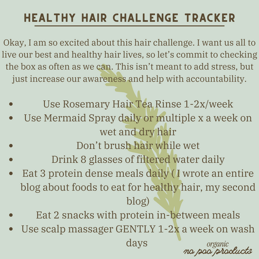 Healthy Hair Challenge Tracker