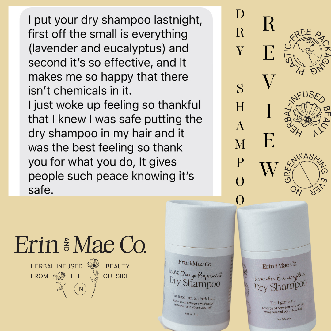 Organic Dry Shampoo ā Light & Medium/Dark Shades | Erin & Mae Co.