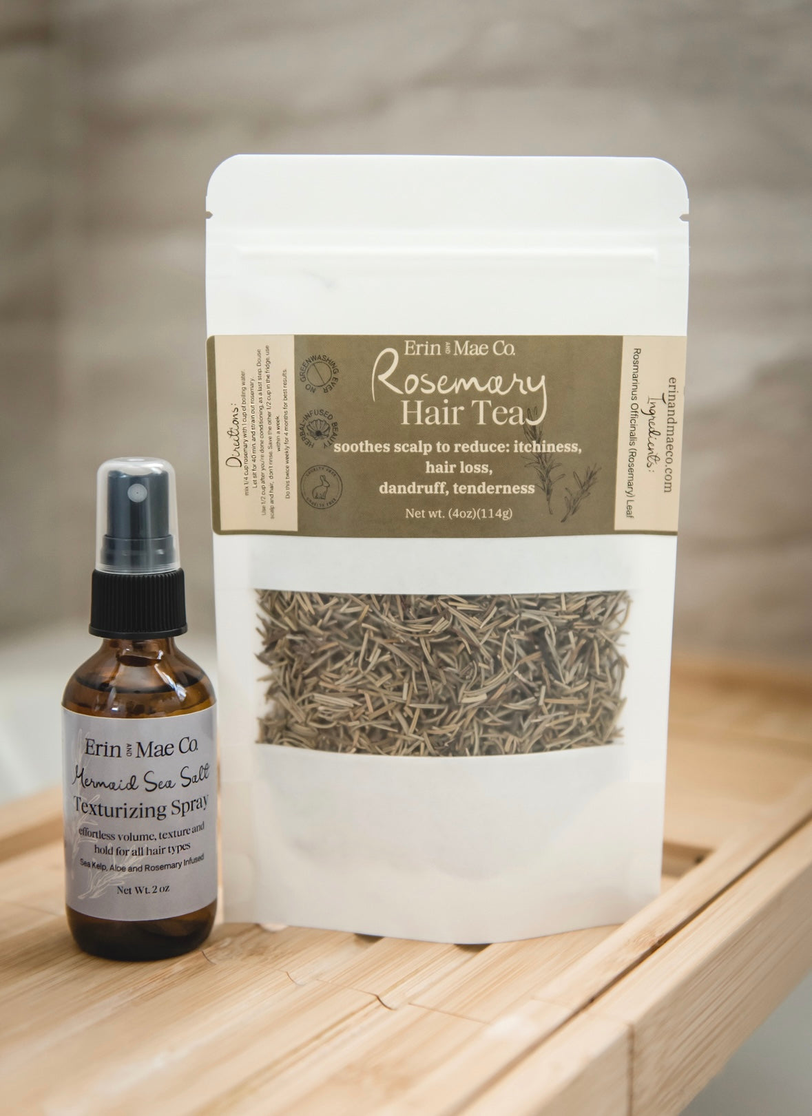 Mermaid Spray + Rosemary Hair Tea Bundle