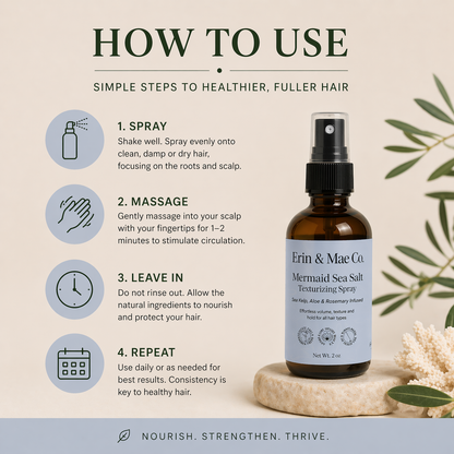 Mermaid Spray- Scalp Thickening Treatment for Fuller Hair