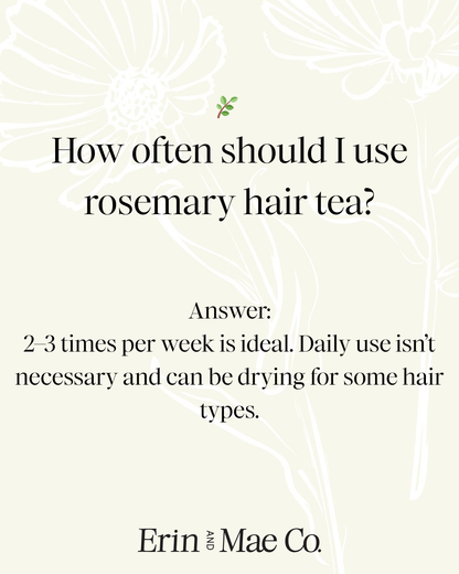 Rosemary Hair Tea Rinse + Mermaid Spray, Scalp Reset Duo - Complete Scalp Ritual
