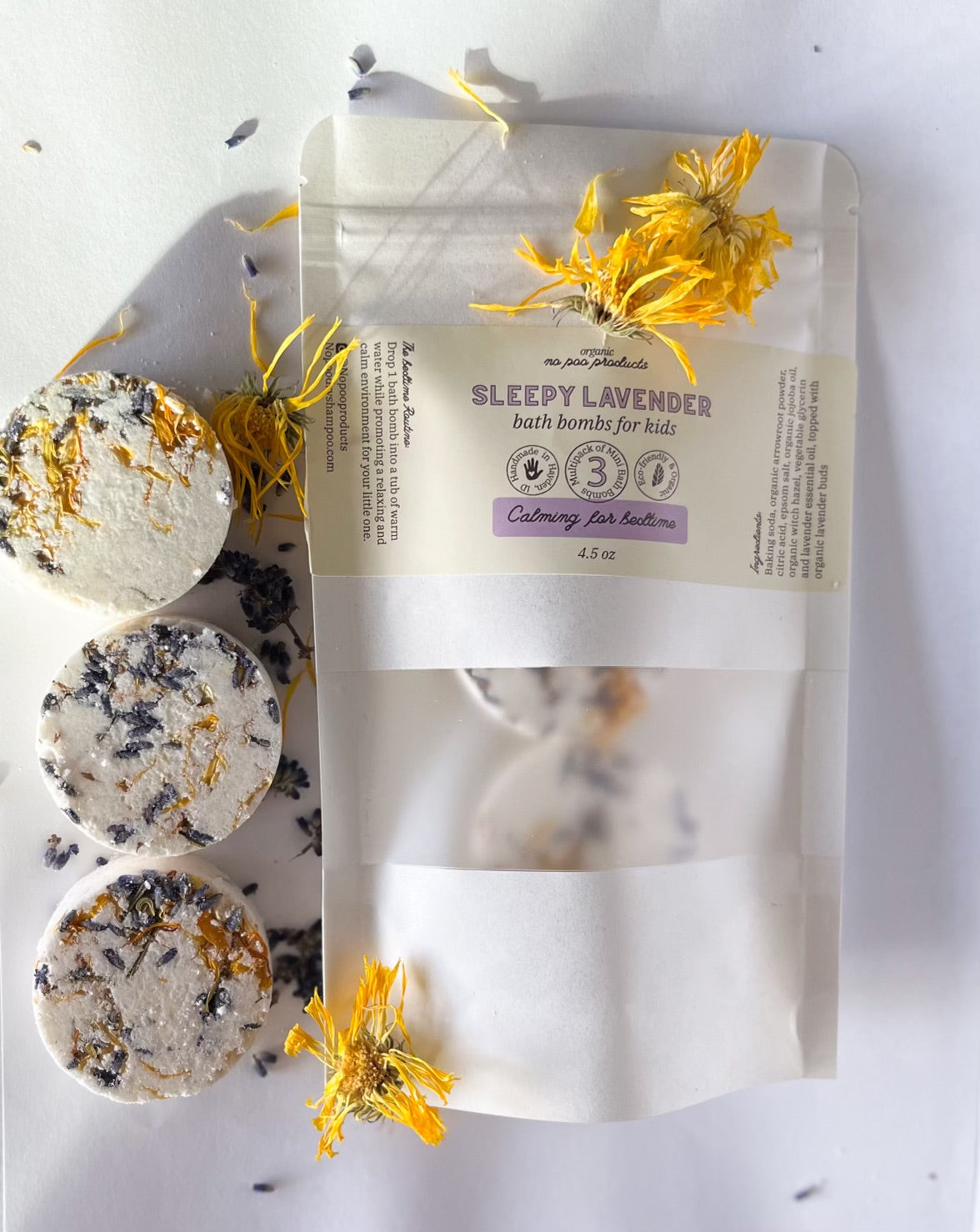 Sleepy Lavender Bath Bombs for Kids